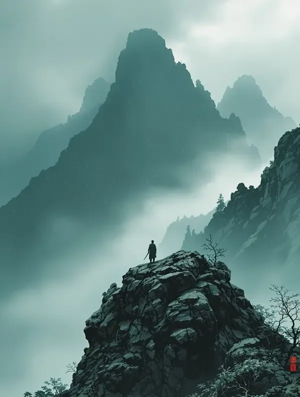 孤山听雨 高清影视封面海报